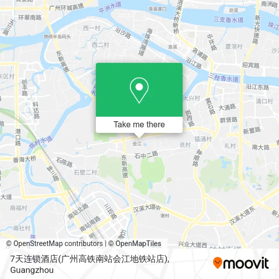 7天连锁酒店(广州高铁南站会江地铁站店) map