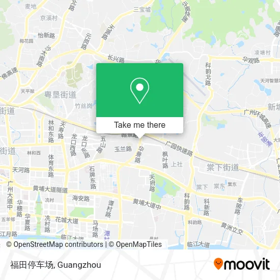 福田停车场 map