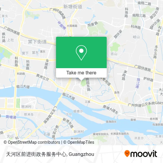 天河区前进街政务服务中心 map