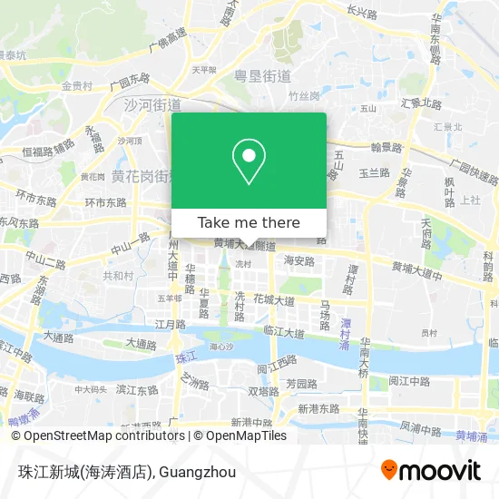 珠江新城(海涛酒店) map