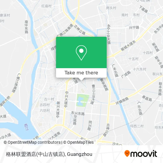 格林联盟酒店(中山古镇店) map