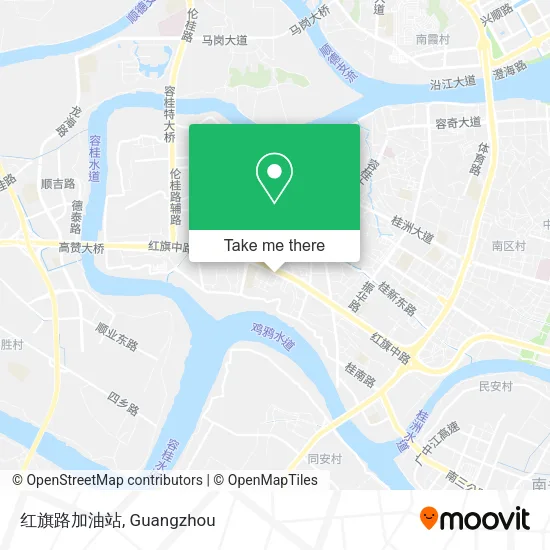 红旗路加油站 map