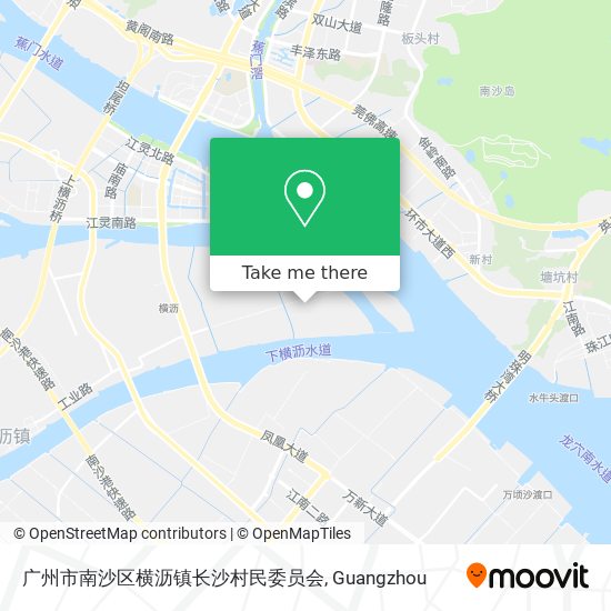 广州市南沙区横沥镇长沙村民委员会 map