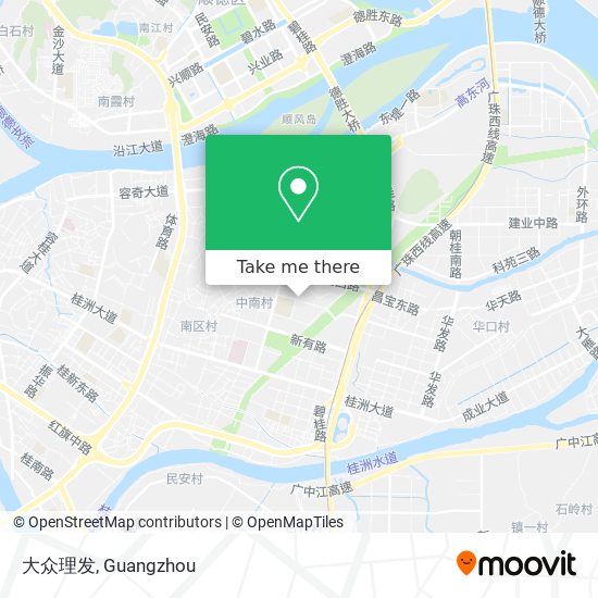 大众理发 map