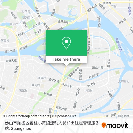 佛山市顺德区容桂小黄圃流动人员和出租屋管理服务站 map