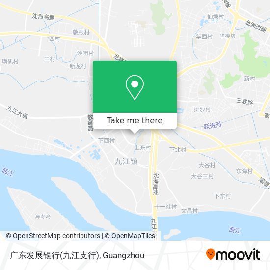 广东发展银行(九江支行) map