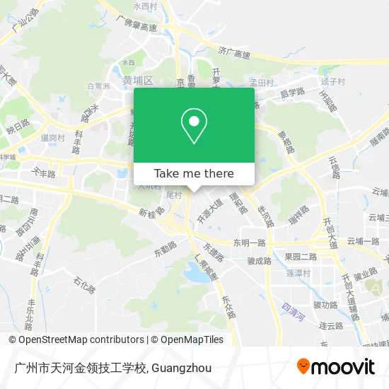 广州市天河金领技工学校 map