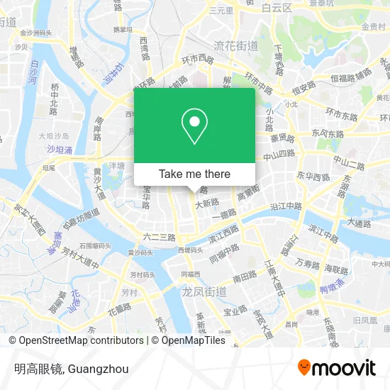 明高眼镜 map