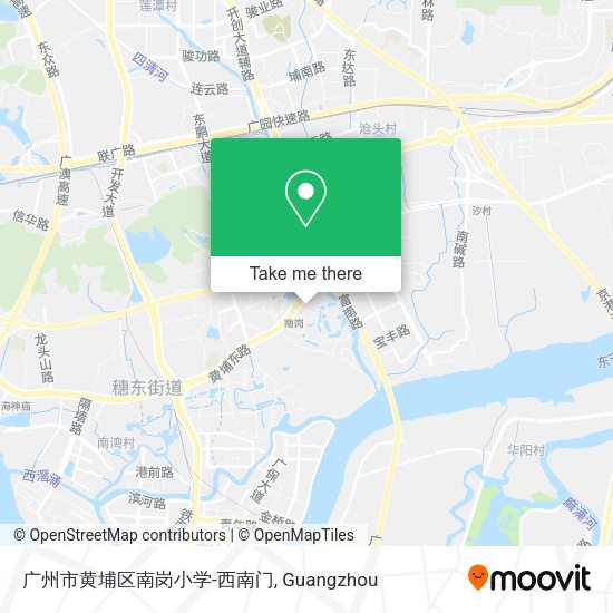 广州市黄埔区南岗小学-西南门 map