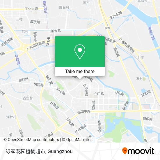 绿家花园植物超市 map