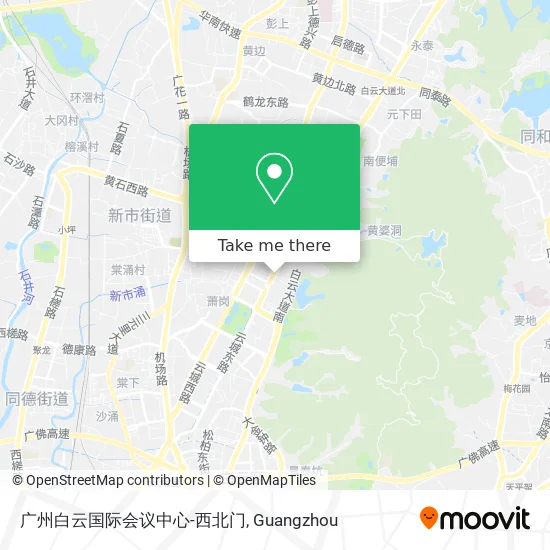 广州白云国际会议中心-西北门 map