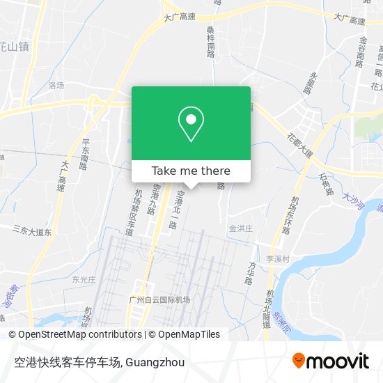 空港快线客车停车场 map