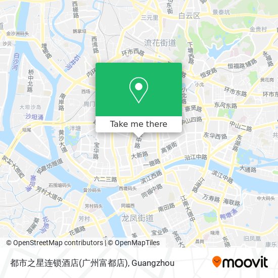 都市之星连锁酒店(广州富都店) map