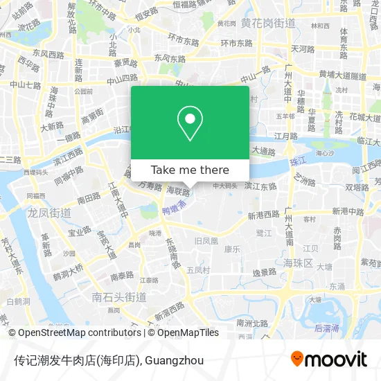 传记潮发牛肉店(海印店) map