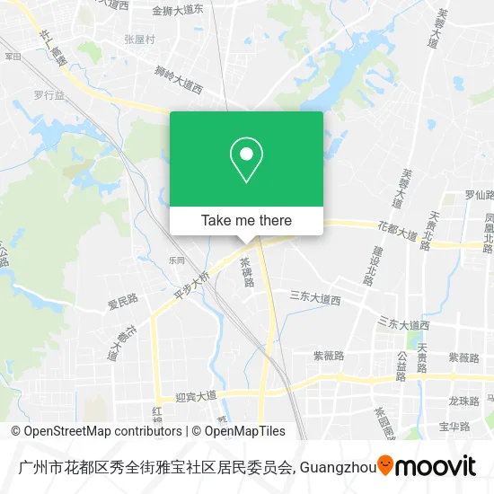 广州市花都区秀全街雅宝社区居民委员会 map