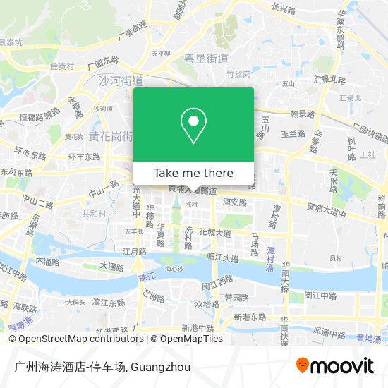 广州海涛酒店-停车场 map