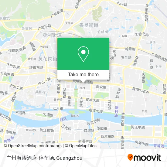广州海涛酒店-停车场 map