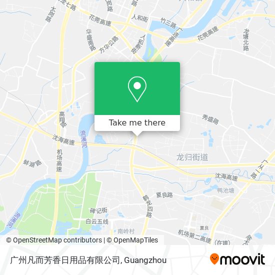 广州凡而芳香日用品有限公司 map