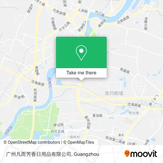 广州凡而芳香日用品有限公司 map