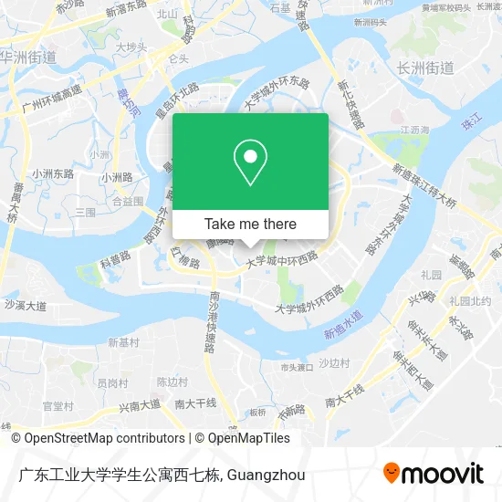 广东工业大学学生公寓西七栋 map