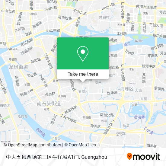 中大五凤西场第三区牛仔城A1门 map