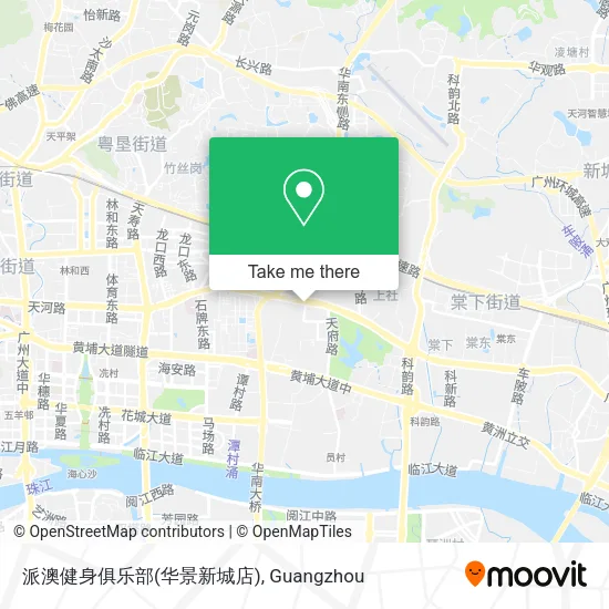 派澳健身俱乐部(华景新城店) map