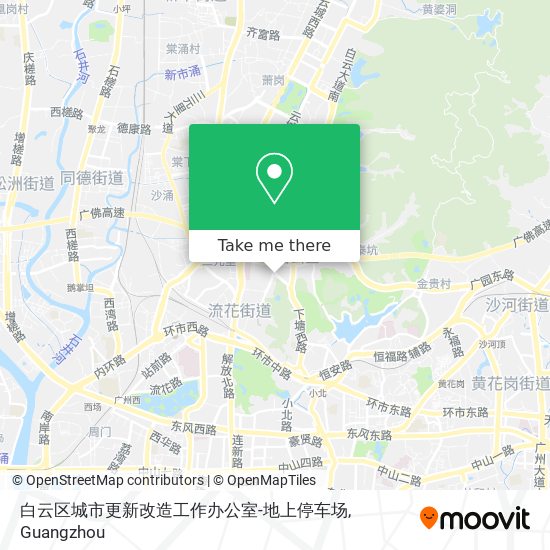 白云区城市更新改造工作办公室-地上停车场 map