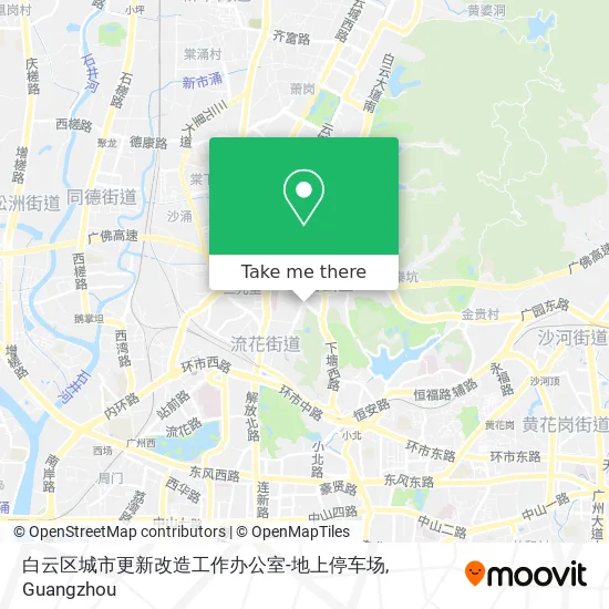 白云区城市更新改造工作办公室-地上停车场 map