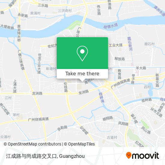 江成路与尚成路交叉口 map