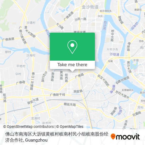 佛山市南海区大沥镇黄岐村岐南村民小组岐南股份经济合作社 map