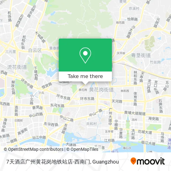 7天酒店广州黄花岗地铁站店-西南门 map