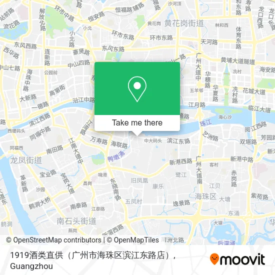 1919酒类直供（广州市海珠区滨江东路店） map