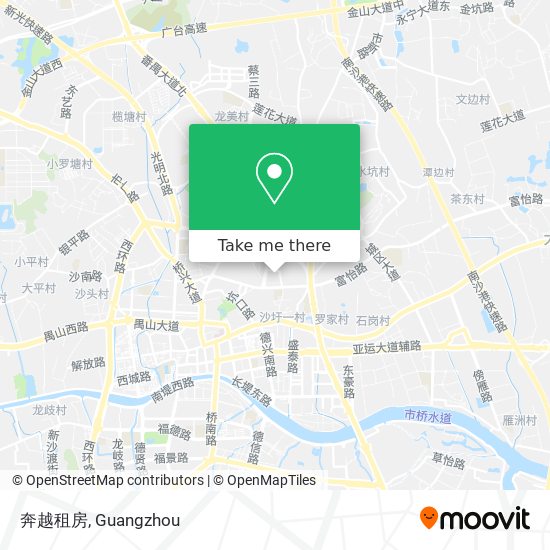 奔越租房 map