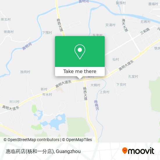 惠临药店(杨和一分店) map