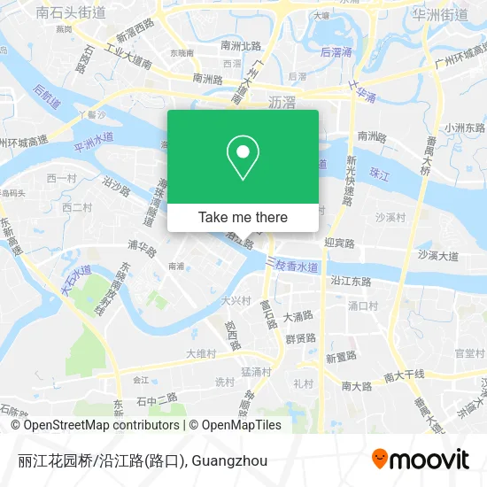 丽江花园桥/沿江路(路口) map