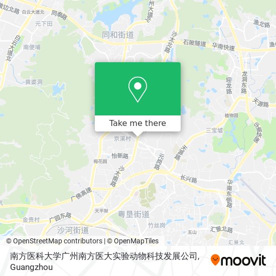南方医科大学广州南方医大实验动物科技发展公司 map