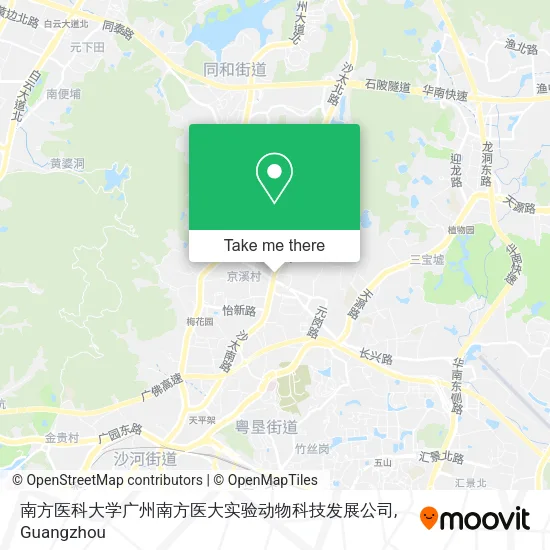 南方医科大学广州南方医大实验动物科技发展公司 map