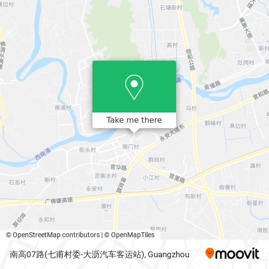 南高07路(七甫村委-大沥汽车客运站) map