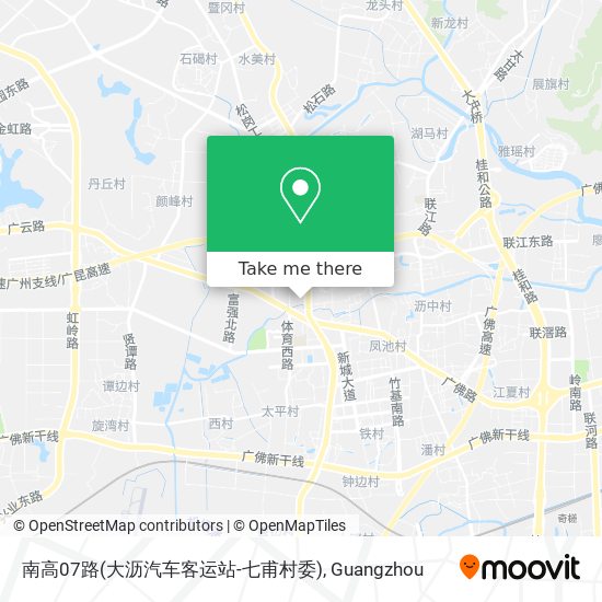 南高07路(大沥汽车客运站-七甫村委) map