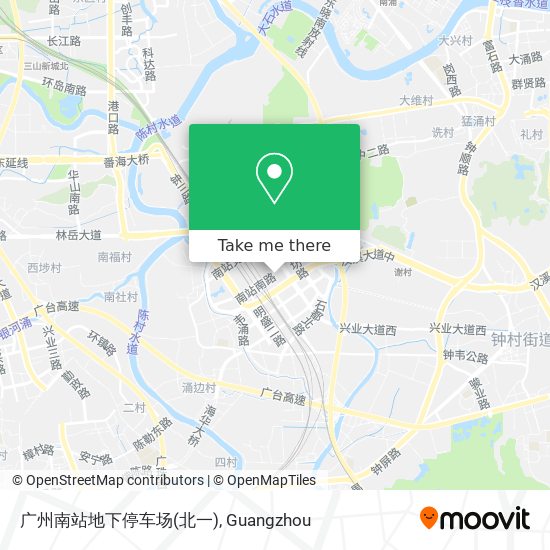 广州南站地下停车场(北一) map