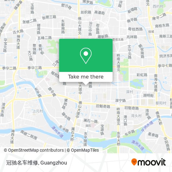 冠驰名车维修 map