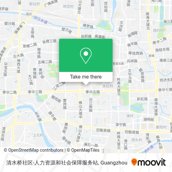 清水桥社区-人力资源和社会保障服务站 map