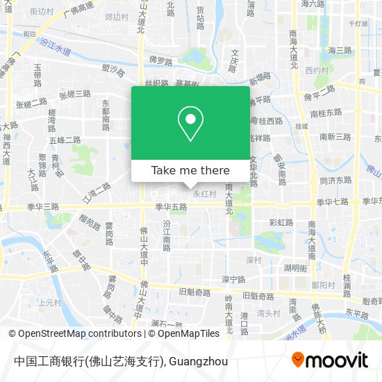 中国工商银行(佛山艺海支行) map