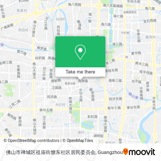 佛山市禅城区祖庙街燎东社区居民委员会 map