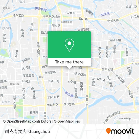 耐克专卖店 map