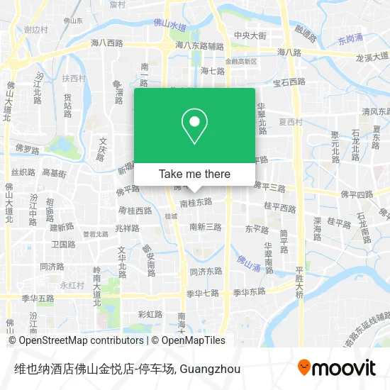维也纳酒店佛山金悦店-停车场 map
