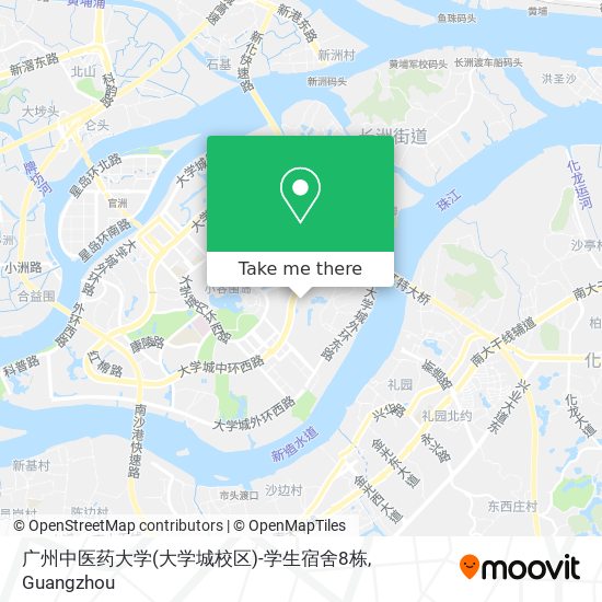 广州中医药大学(大学城校区)-学生宿舍8栋 map