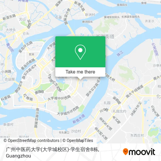 广州中医药大学(大学城校区)-学生宿舍8栋 map