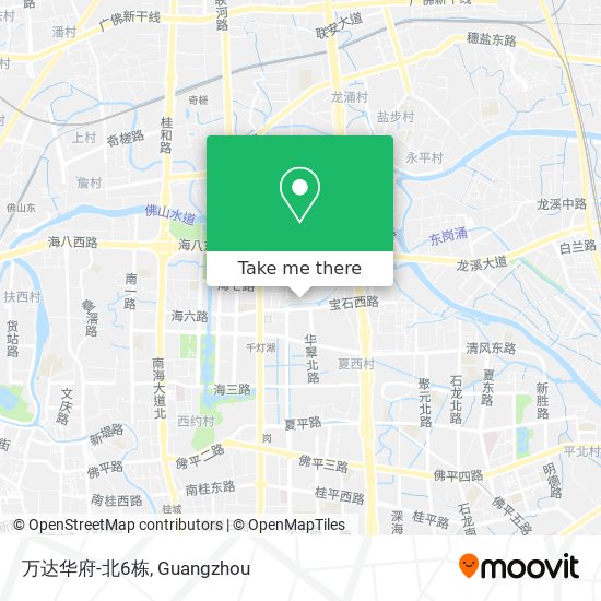 万达华府-北6栋 map