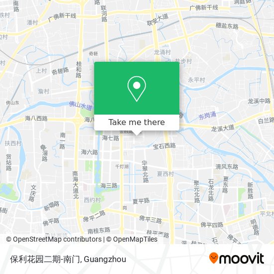 保利花园二期-南门 map